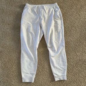Lululemon sweatpants jogger. Light grey color.